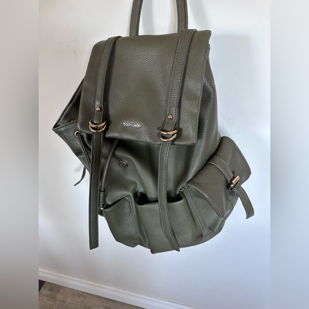 Leather TOPSHOP backpack
